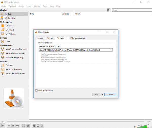 VLC RTSP Stream
