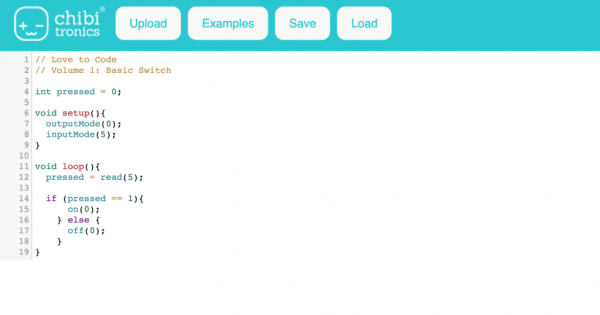 Program Chibi Chip w/ ChibiScript the Arduino Online Code Editor