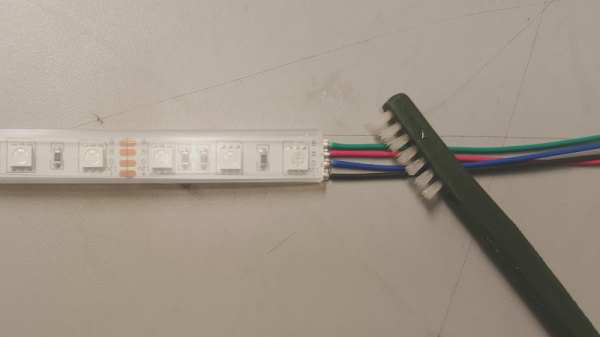 Manually Cleaning an LED Strip's Solder Joints