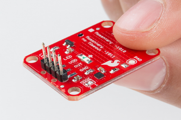 Headers Soldered AT42QT1011 capacitive touch breakout