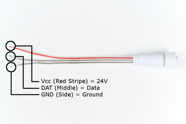 LED Neon Flex Rope Pinout