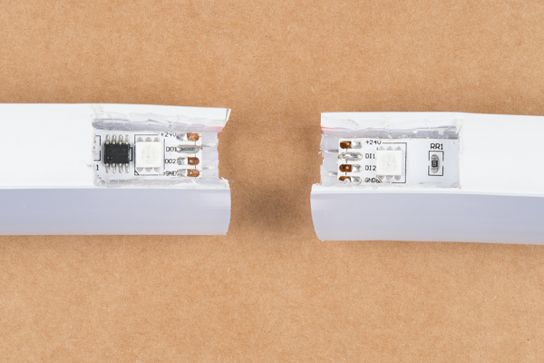 Teardown of LED Strip inside Housing