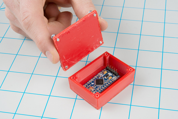 3D printed project enclosure designed using Tinkercad