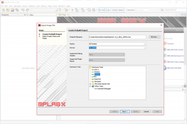 Select Device or Microcontroller