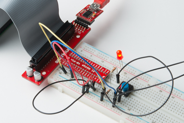 LED connected to Raspberry Pi blinking