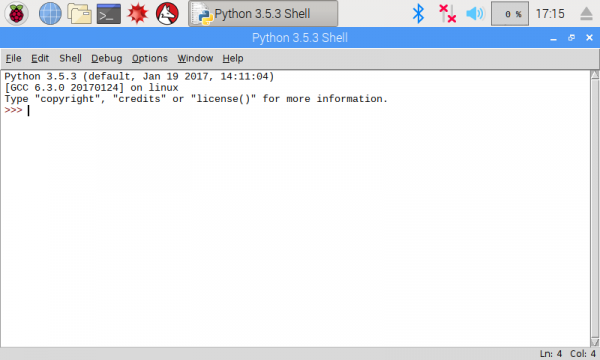 IDLE Python command prompt