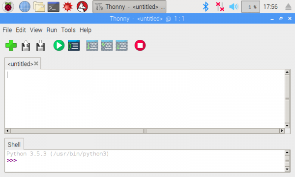 Thonny IDE on the Raspberry Pi