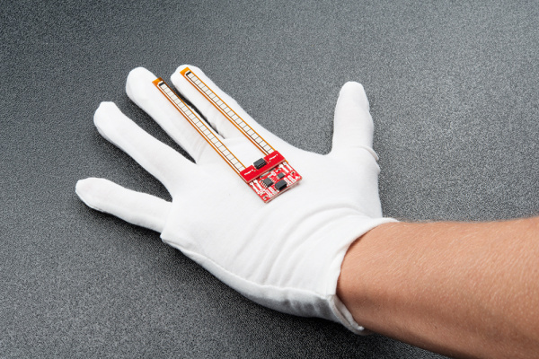 Sensor Laid on Glove