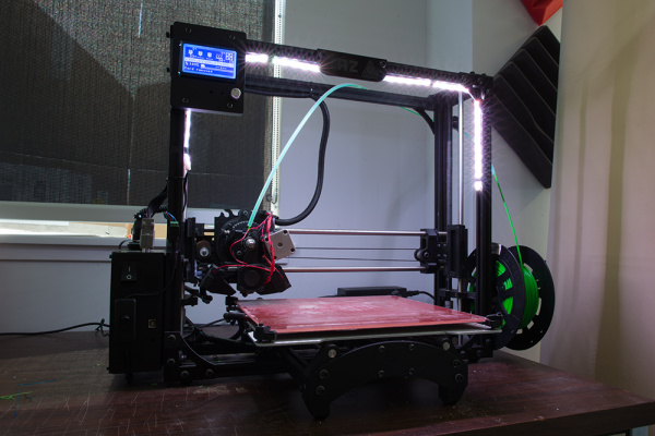 Non Addressable LEDs on Illuminating a 3D Printer's Bed