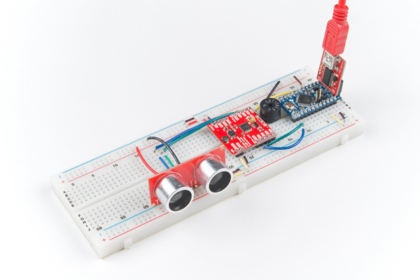 Circuit for shifting logic between a 3.3V microcontroller and 5V sensor