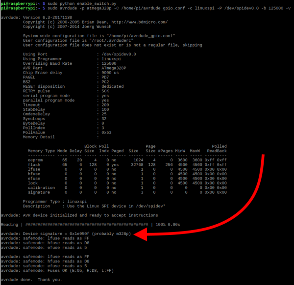 Device Signature Verification in Terminal Window