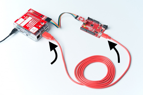 Plug in a USB cable