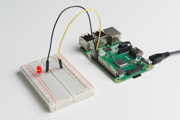 Blinking an LED with Python on a Raspberry Pi