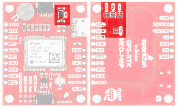 Jumpers on the GPS GNSS RTK