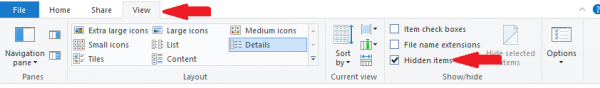 Show Hidden Foldres