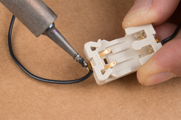 Soldering Wires to the Battery Holder