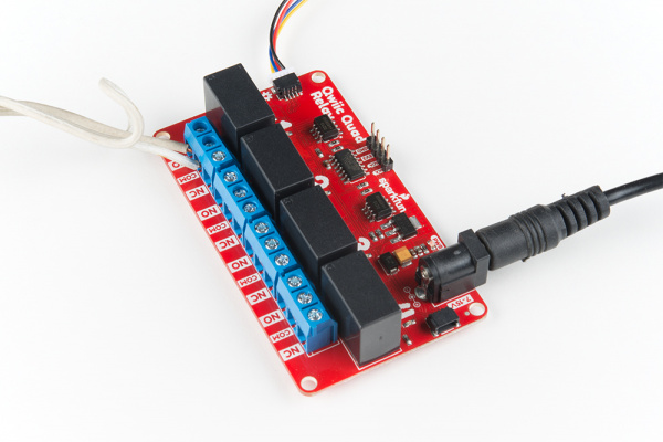 Connection on Qwiic Quad Relay Side