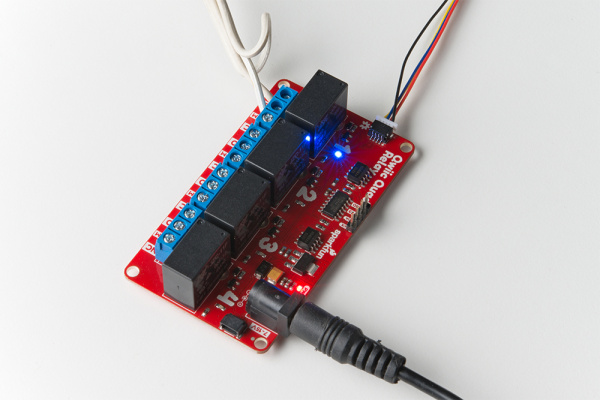 Qwiic Quad Relay Powered