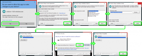 Windows 10- Arduino Installation Diagram