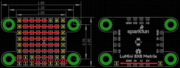 LED indexing for LuMiniMatrix 8x8