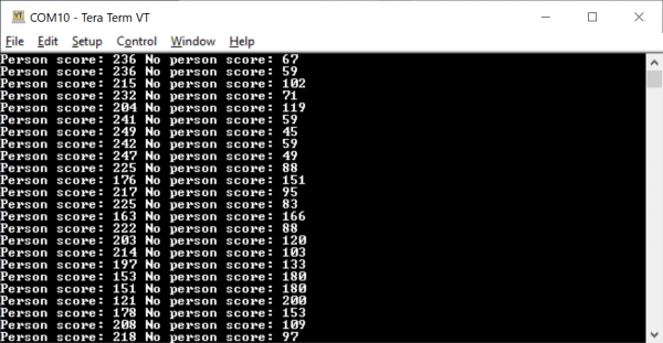 Serial Output Person Recognition