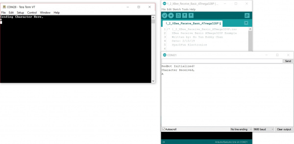 Serial Output on Two Terminals