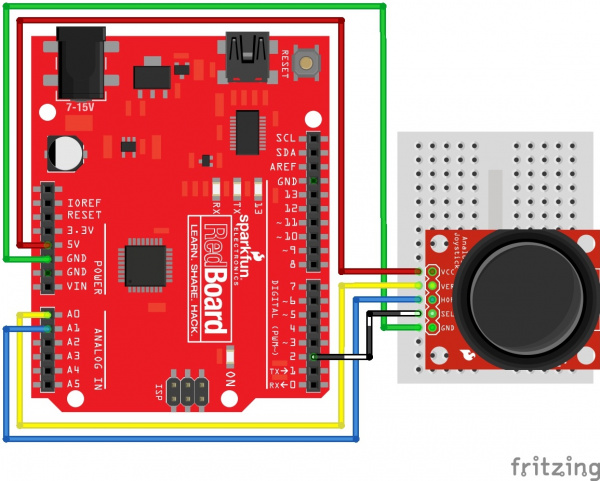 Thumb Joystick Circuit Arduino