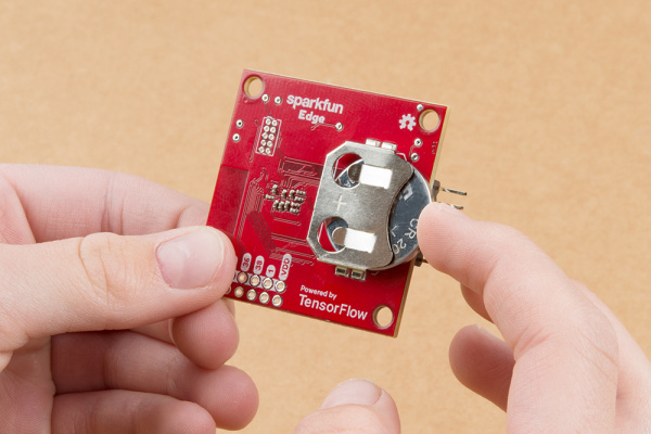 Inserting a Coin Cell Battery