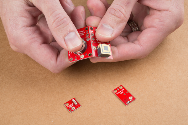 Antenna blocks snapped apart