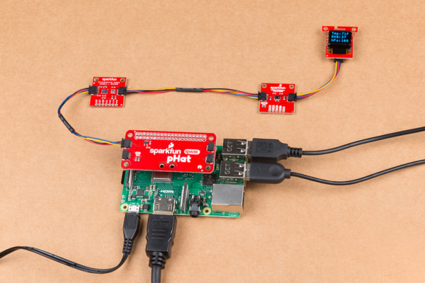 BME280 sensor data on the micro OLED