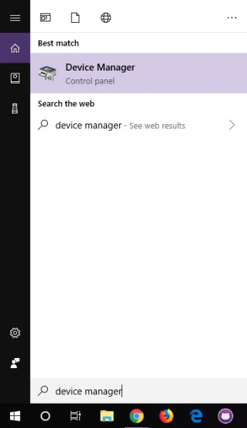 Search for Device Manager