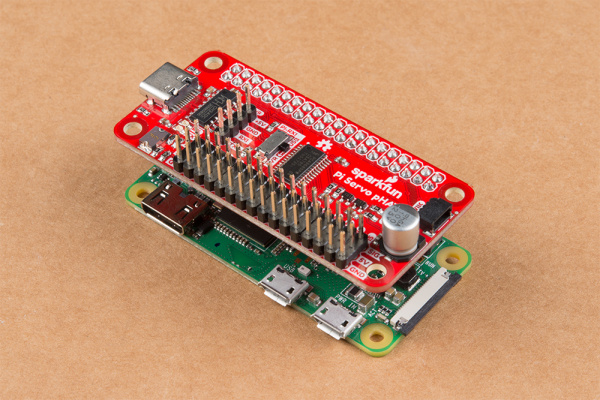 Pi Servo pHAT on Raspberry Pi ZeroW