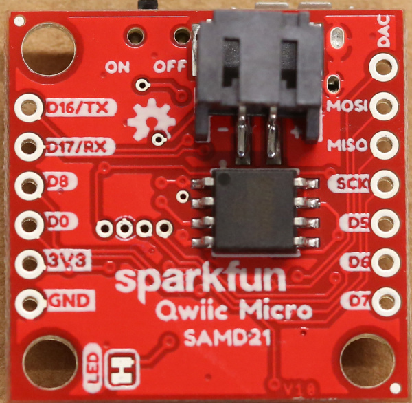 This images shows the bottom of the board with all of the optional circuitry added to it. 