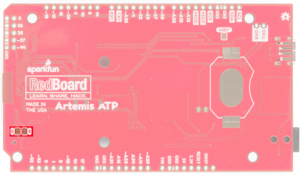 Cut these two jumpers on the back of the board to use Pins 36 and 37 as GPIO