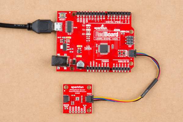 Hardware assembly with RedBoard Qwiic