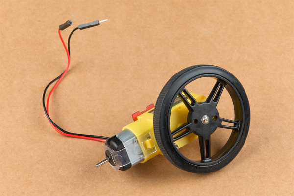 hobby motor with wheel