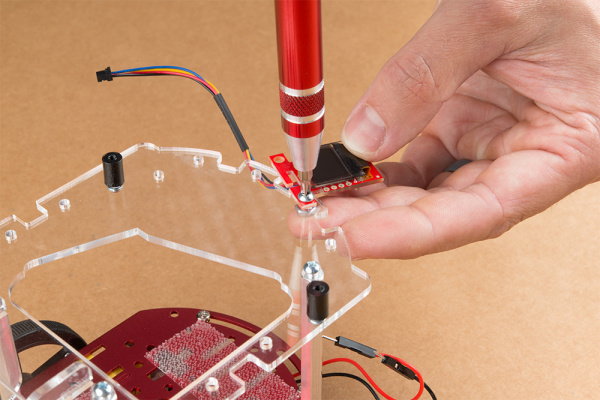 qwiic oled to chassis