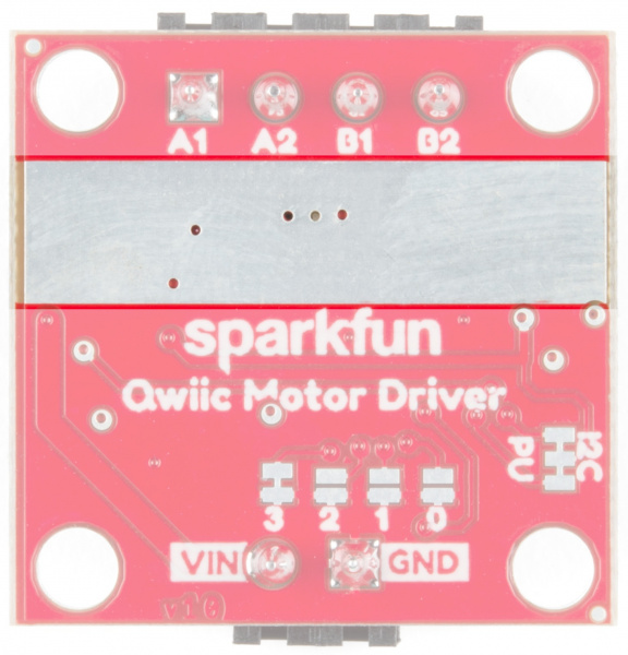 Thermal conduction area on the back of the board