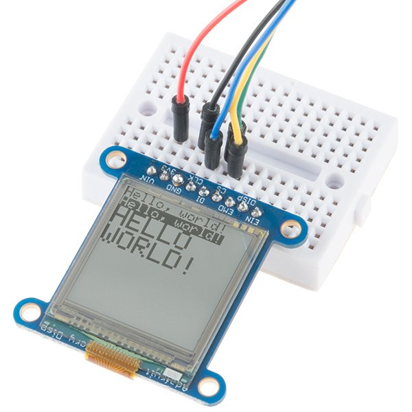 SHARP Memory Display Breakout - Silver Monochrome (1.3", 96x96)