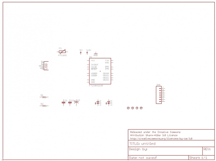 View of parts on schematic layout