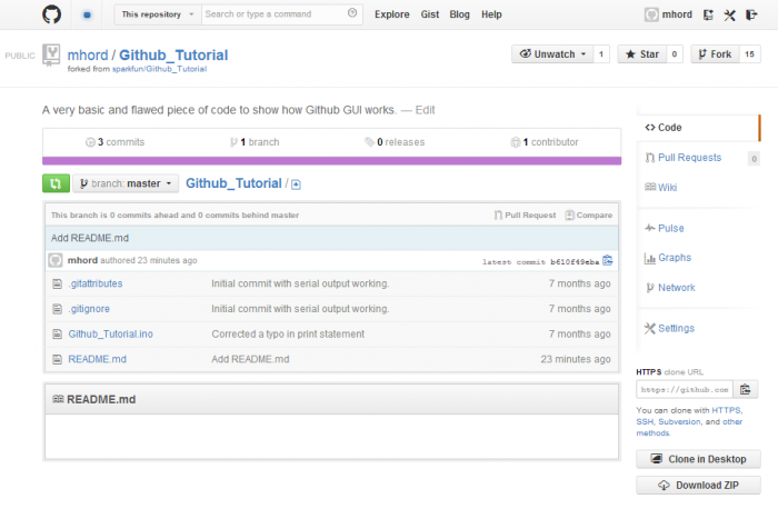 Look! A new file on GitHub!