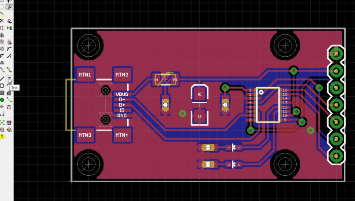 Increased board outline width